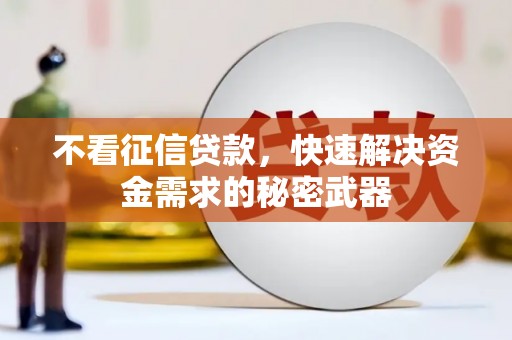 睢阳不看征信贷款，快速解决资金需求的秘密武器