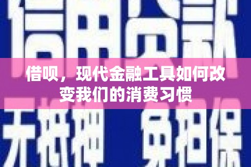 睢阳借呗，现代金融工具如何改变我们的消费习惯