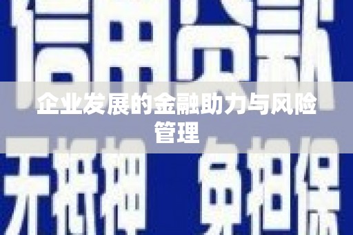 睢阳企业发展的金融助力与风险管理