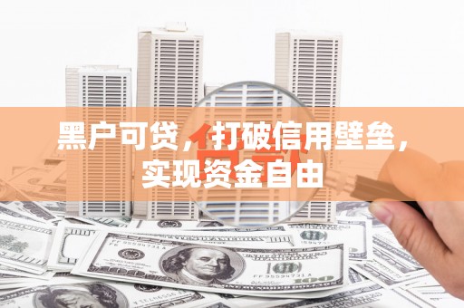 睢阳黑户可贷，打破信用壁垒，实现资金自由