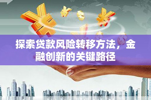 睢阳探索贷款风险转移方法，金融创新的关键路径